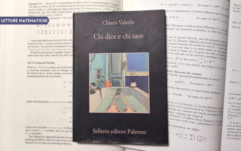 Letture Matematiche Chi Dice E Chi Tace Chiara Valerio