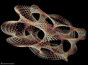 Représentation tridimensionnelle d'une variété quadridimensionnelle de Calabi-Yau