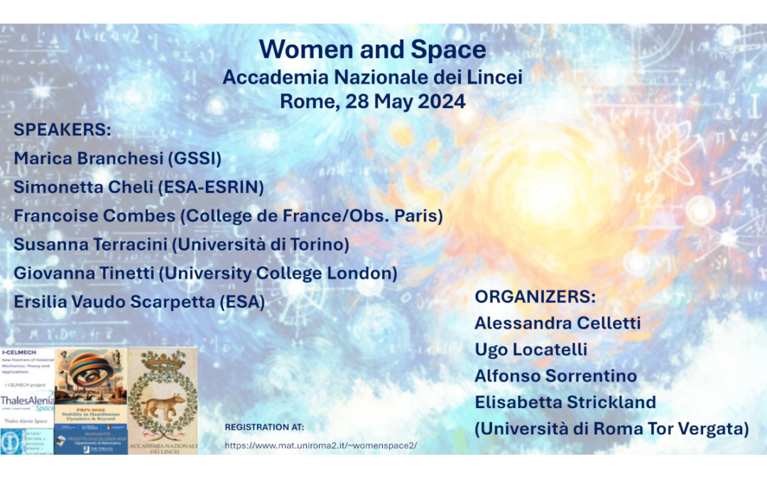 Save the date: Women and Space ai Lincei – 28 maggio 2024