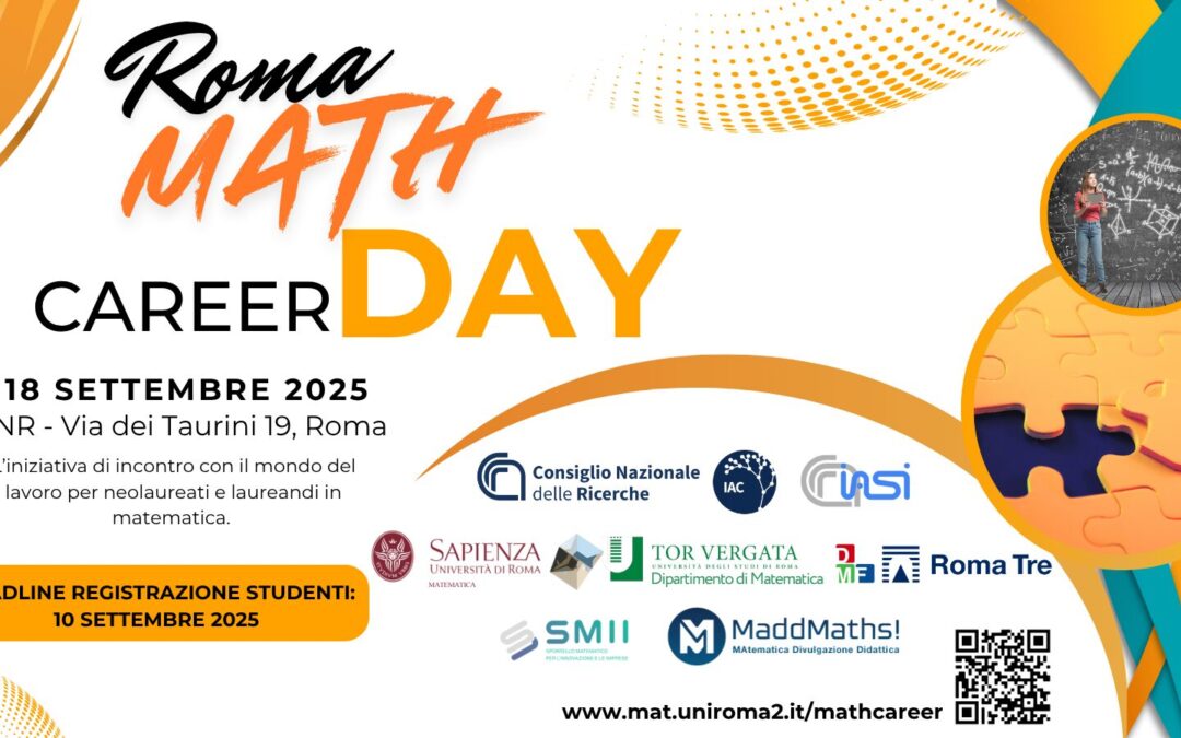 Roma Math Career Day 2025, aperte le iscrizioni!