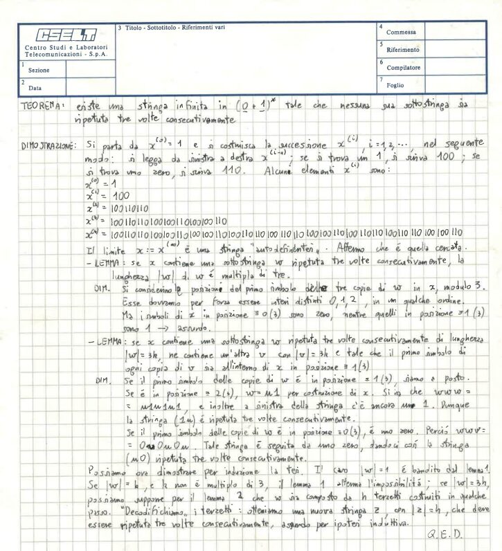 la mia dimostrazione