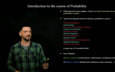 Imparare algebra lineare e probabilità con Edoardo Provenzi