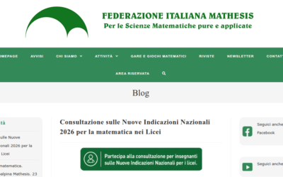 Nuove Indicazioni Nazionali per i Licei – Consultazione degli insegnanti di matematica e di discipline STEM