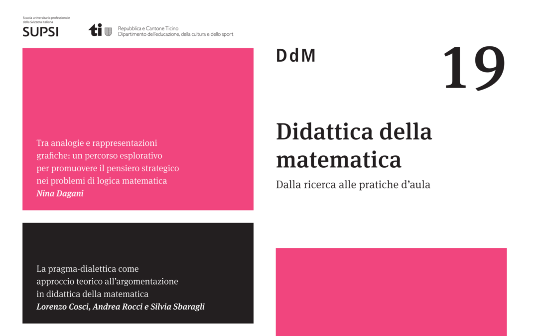 È online il numero 19 della rivista Didattica della matematica