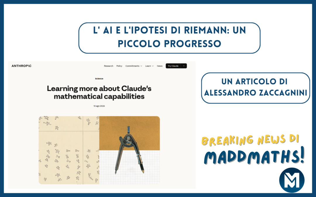 L’ AI e l’ipotesi di Riemann: un piccolo progresso