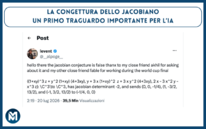 La congettura dello Jacobiano, un primo traguardo importante per l'IA Copertina Finale